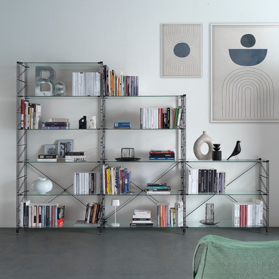 Libreria per sottoscala o mansarda Melker